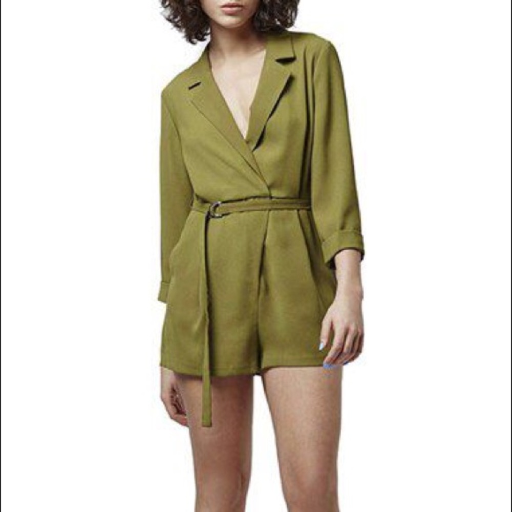 TOPSHOP | Army green jumpsuit